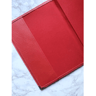 Carpeta eco cuero oficio roja  2