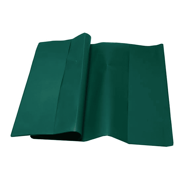forro college verde oscuro plástico grueso 
