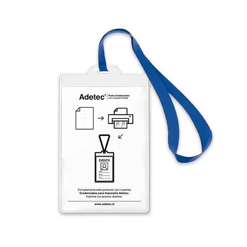 PORTA CREDENCIALES CON LANYARD