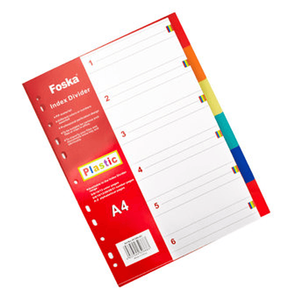 separador plástico carta A4 2
