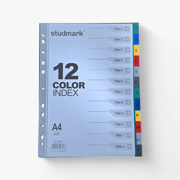 Separador plástico carta 12 separaciones  2