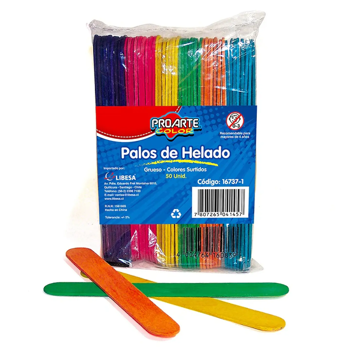 Palos de Helado grueso - Baja lengua colores  1