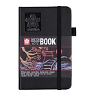 Sakura Sketch Note Book - Sketchbook PAPEL NEGRO 80 Hojas, 140 g/m2 9x14cm 1