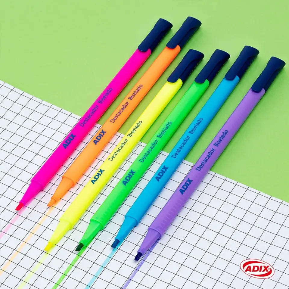 Set Destacadores Adix 6 Colores 2