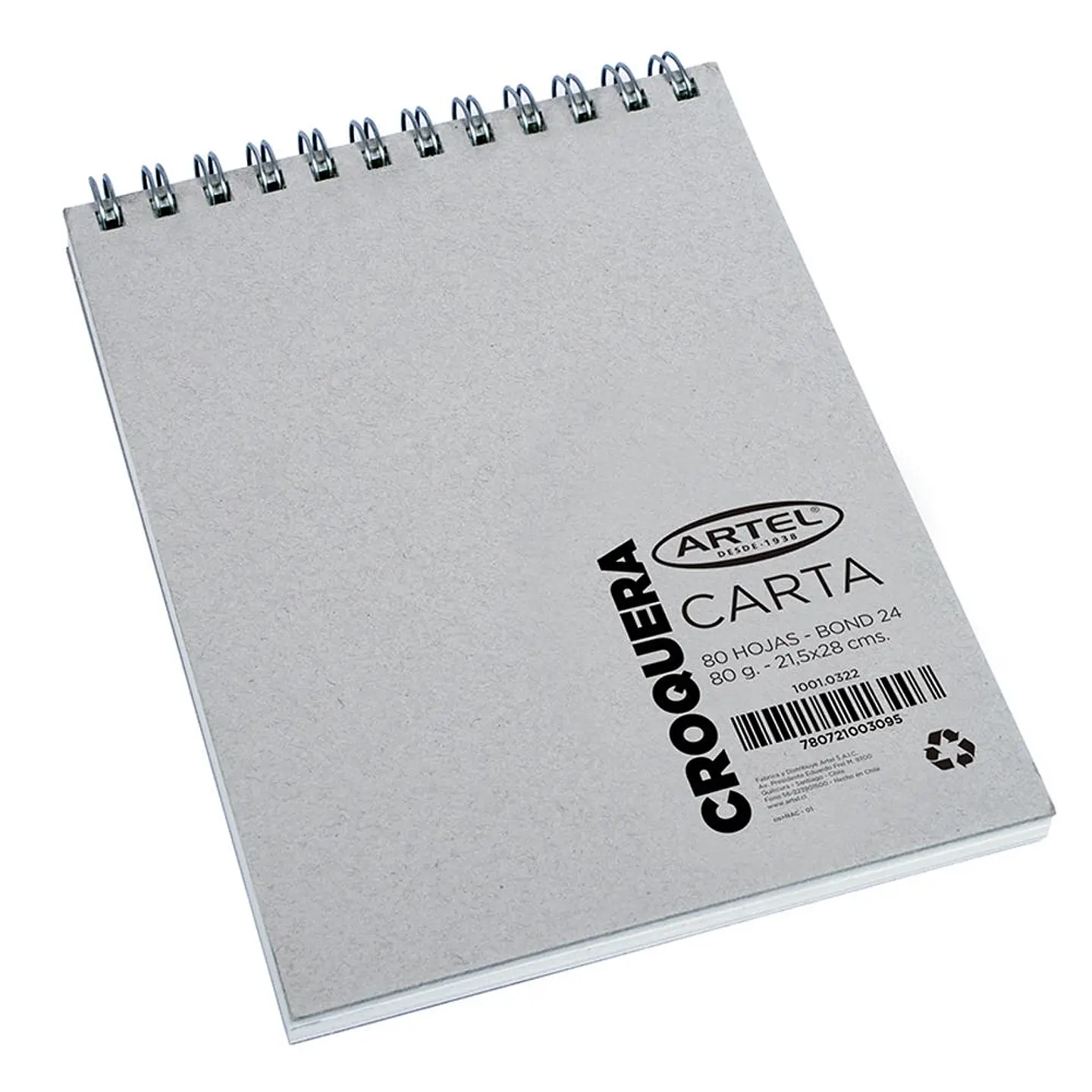 Croquera Bond Artel Carta 80 Hojas 21.5x28cm 2