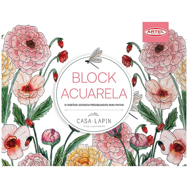 Block Diseños Pintura Acuarela MJG 1
