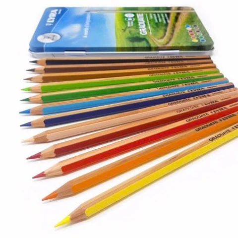 Lápices de Colores Lyra Graduate 24 Colores CAJA METALICA