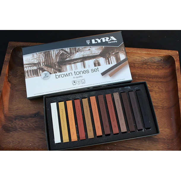 Set Pastel seco Lyra Brown tones 