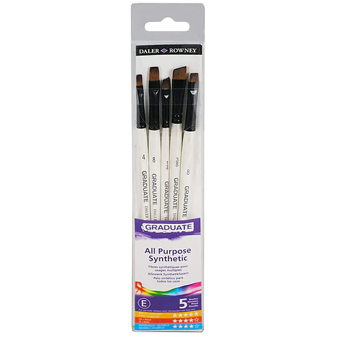 Set pinceles Planos Graduate 