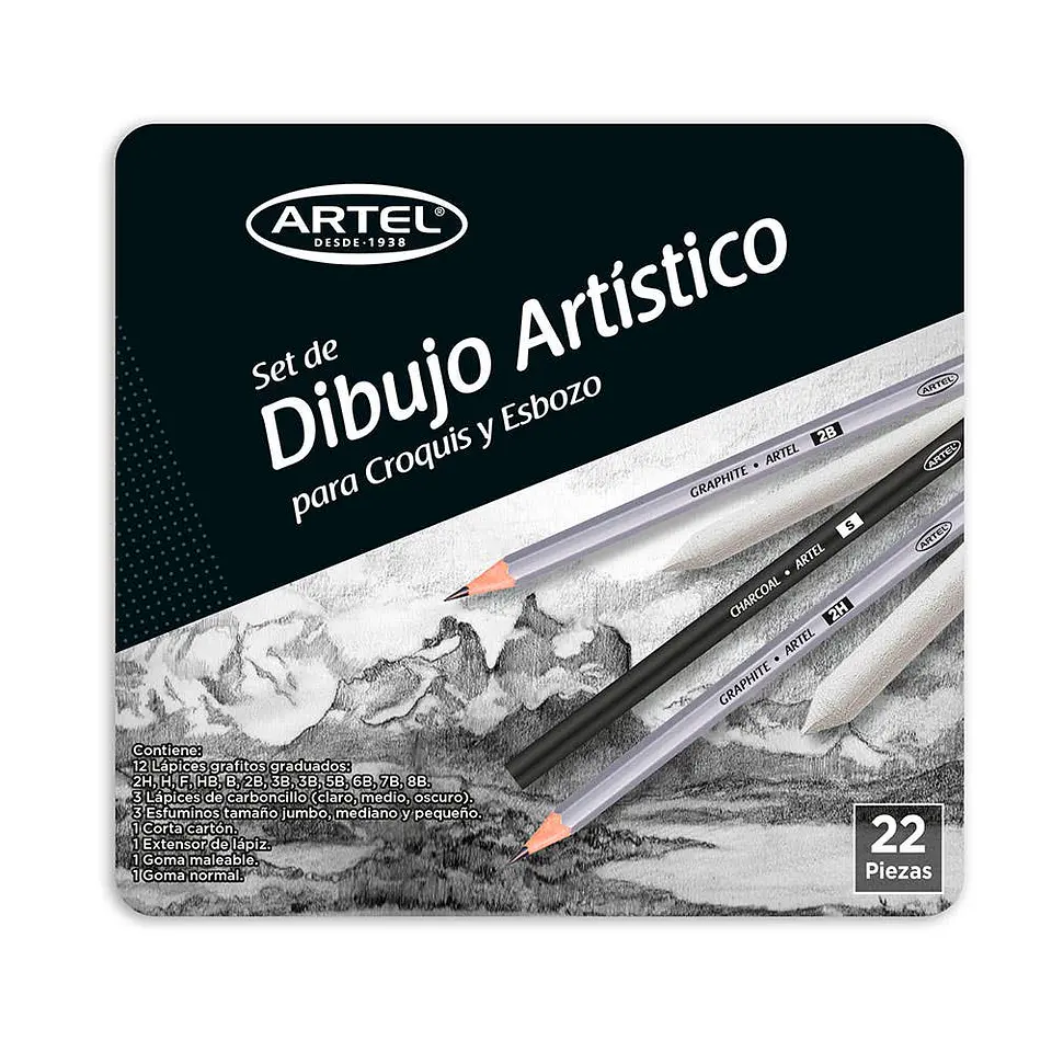 Set De Dibujo Artístico Para Croquis Y Esbozo Artel 1