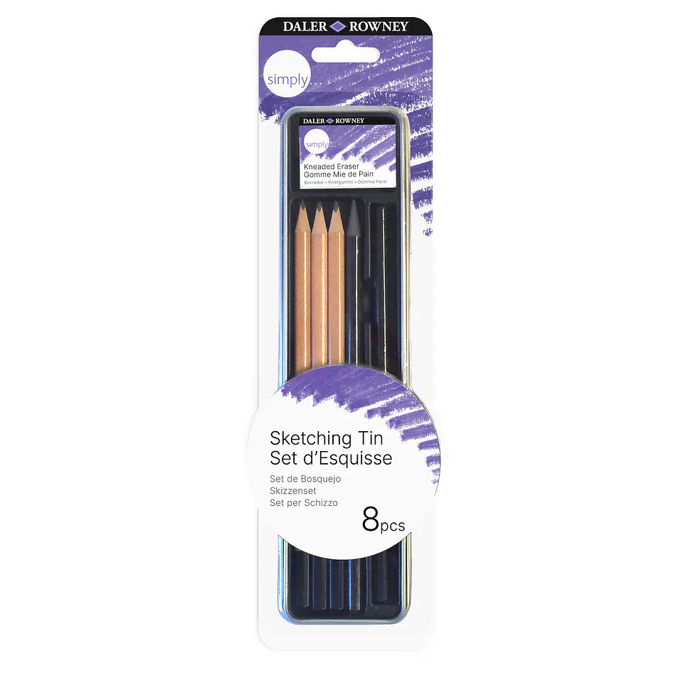 Set de lápices Simply Sketching de 8 piezas 1