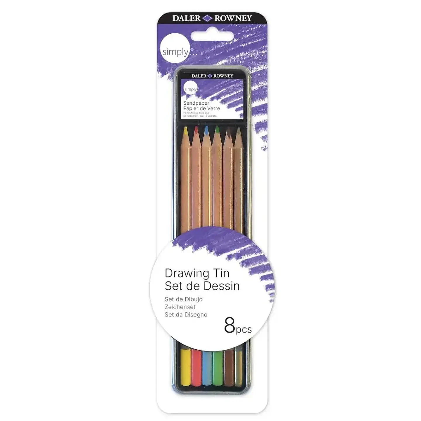 Daler Rowney – Set Lápices de Dibujo con Estuche Metálico 1