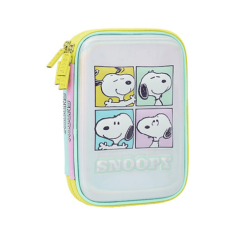 Estuche Doble Cierre Eva Snoopy