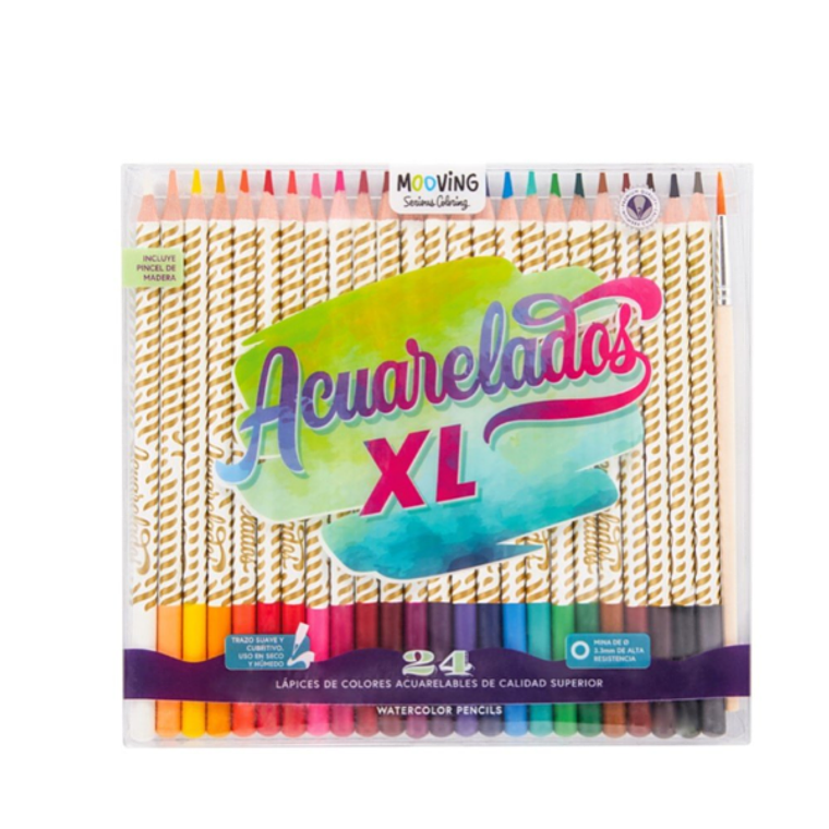 Estuche 24 Lapices Colores Acuarelables Premium 1