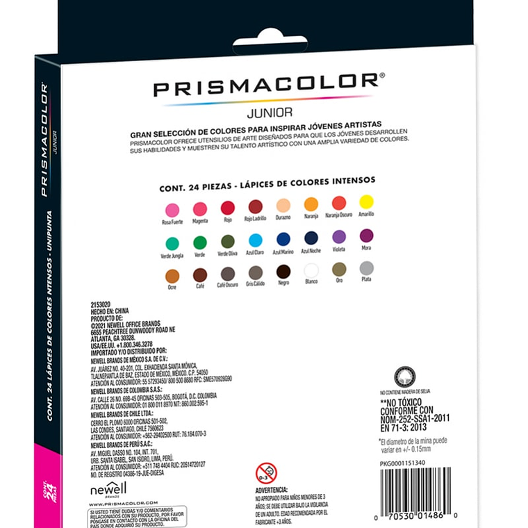 Lápices de Colores Prismacolor Junior set 24 2