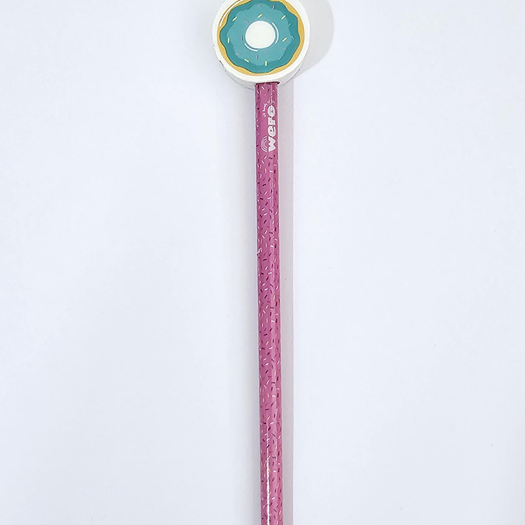 LÁPICES CON GOMA 2D DONUT 5