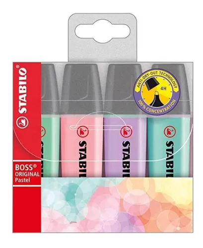 Stabilo Boss Wildflower 4 Colores