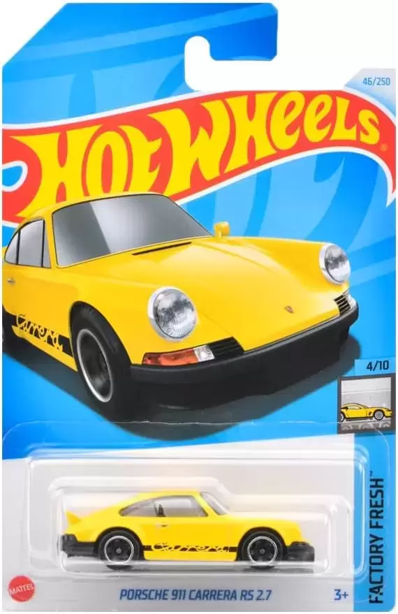 Hot Wheels Porsche 911 Carrera RS 2.7 Factory Fresh HTC49
