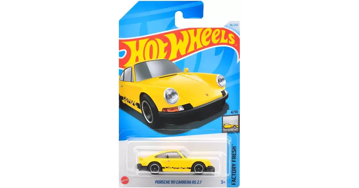 Hot Wheels Porsche 911 Carrera RS 2.7 Factory Fresh HTC49