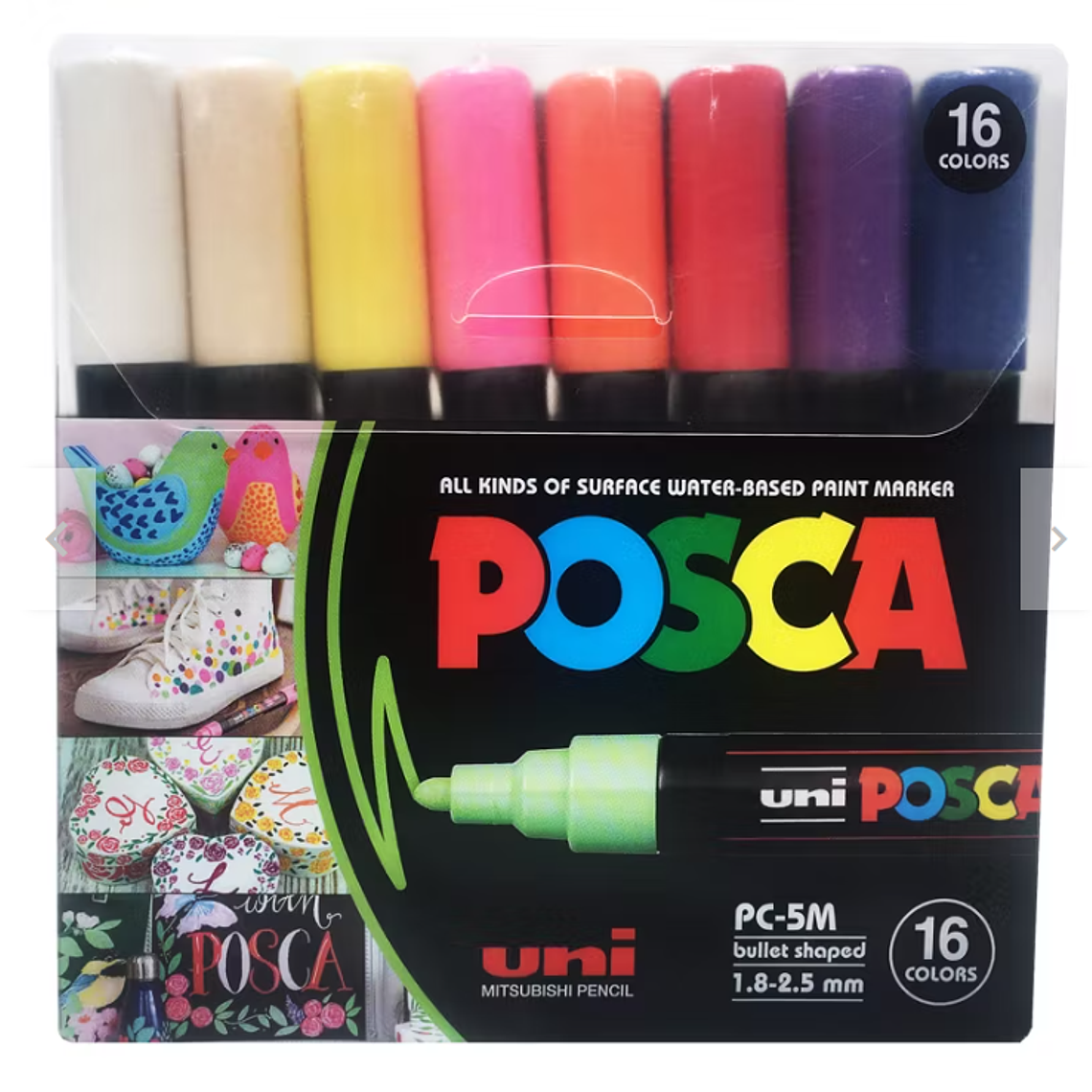 Posca PC-5M set 16 colores 1