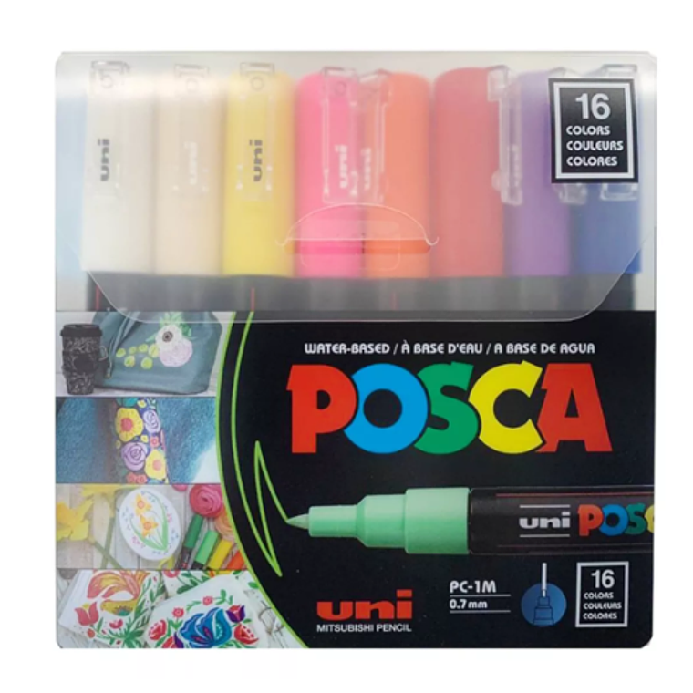 POSCA PC-1M 16 COLORES 1