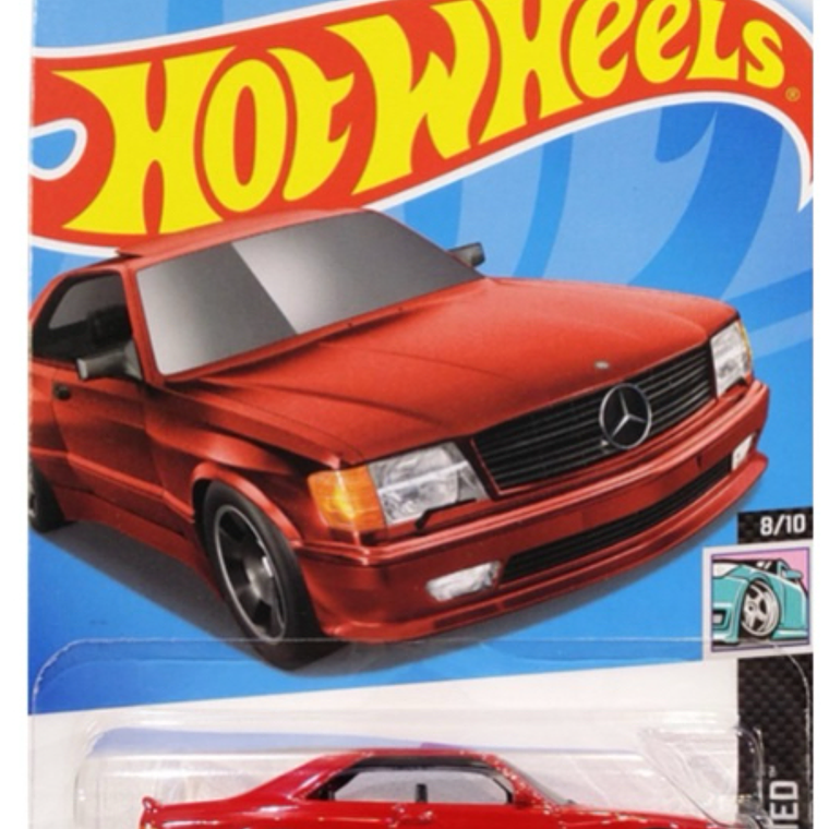 Hot Wheels '89 Mercedes Benz 560 SEC AMG HW MODIFIED 8/10 82/250 HTB70 1