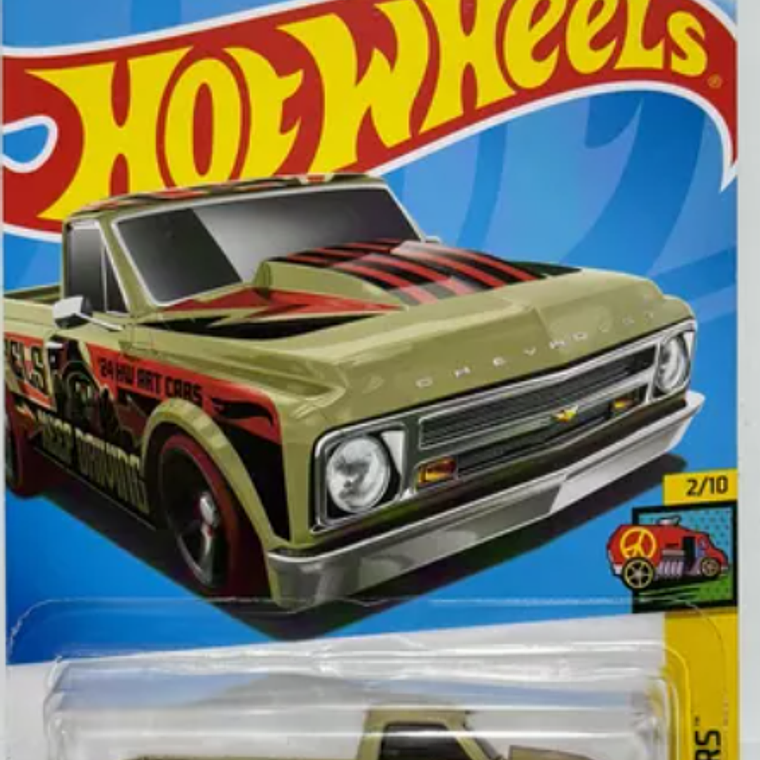 Hot Wheels '67 Chevy C10 HW ART CARS 2/10 83/250 HTB72 1