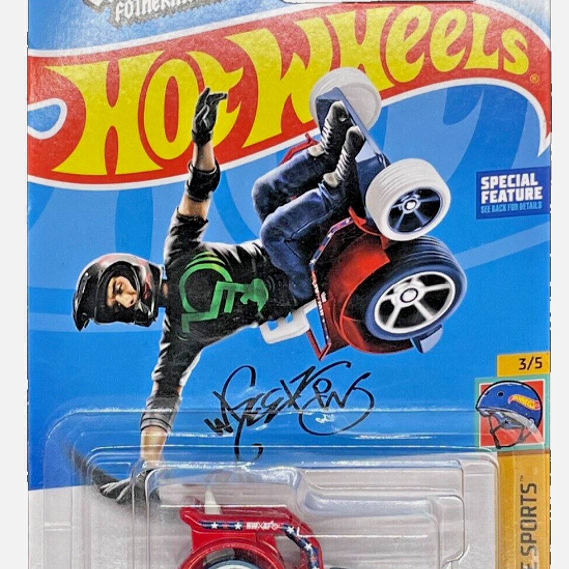Hot Wheels Wheelie Chairs HX XTREME SPORTS 3/5 64/250 Aaron Wheelz HTB98 1