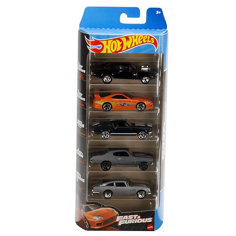 Hot Wheels Fast &Furious HLY70 set 5 unidades