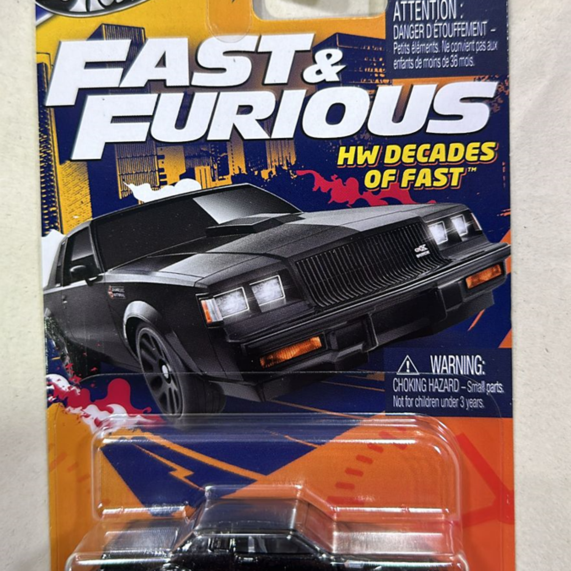 Hot Wheels Fast & Furious HNR88 Buick Grand National 3/5 HW Decades  1