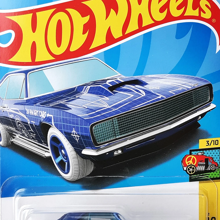 Hot Wheels '67 Camaro HW ART CARS 3/10 84/250 HTB74 1