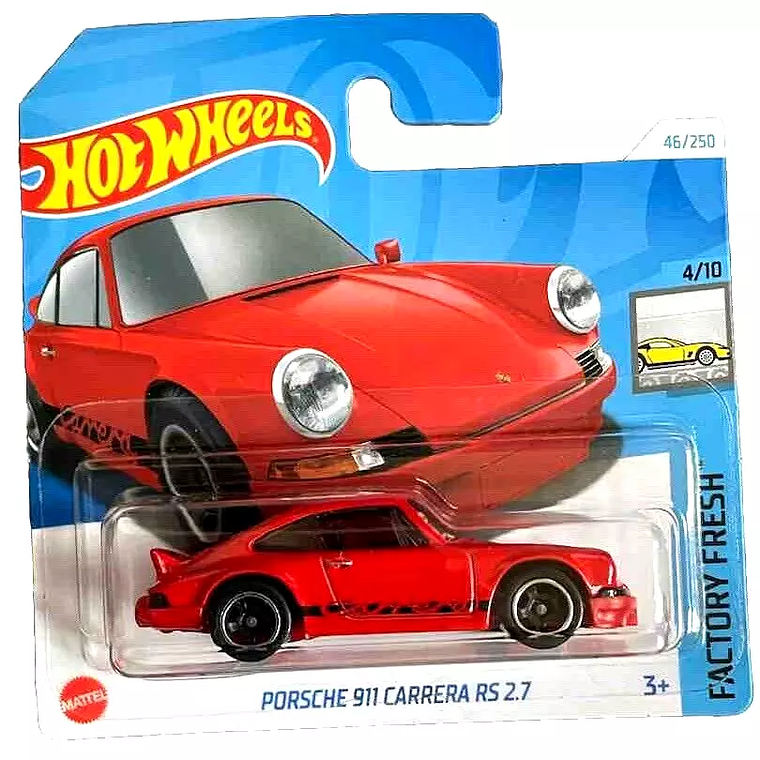 Hot Wheels Porsche 911 Carrera RS 2.7 HTD08 Factory Fresh 46/250 1