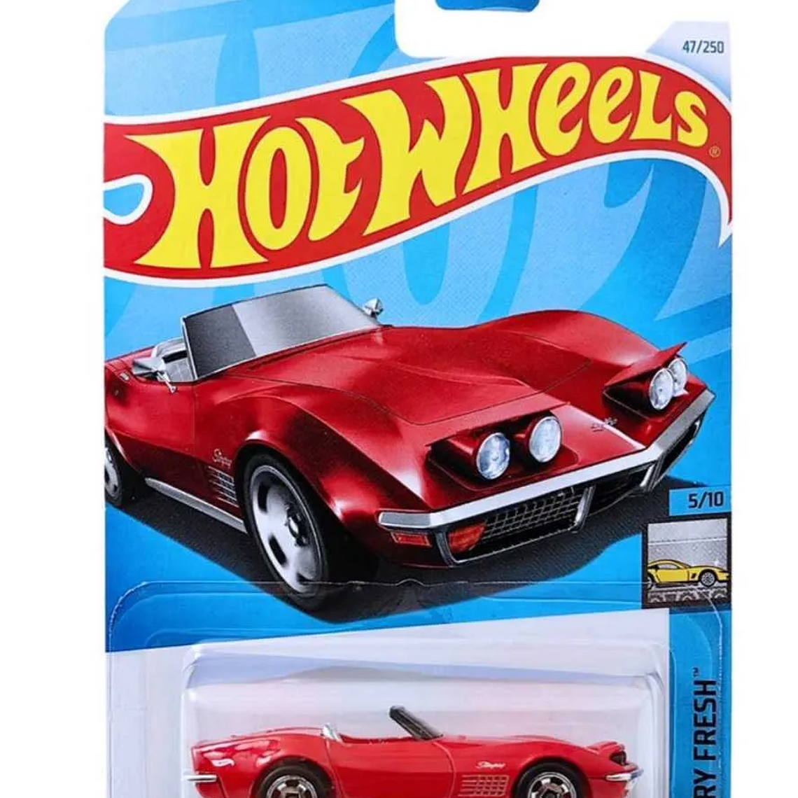 Hot Wheels '72 Stingray Convertible HTD09 Factory Fresh 47/250 1