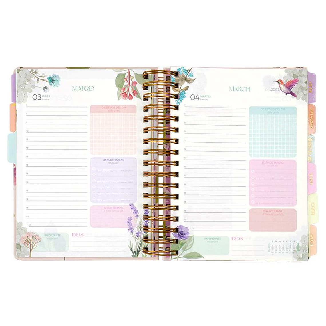 Agenda 16.5x22 DxP FLORAL 2025 6