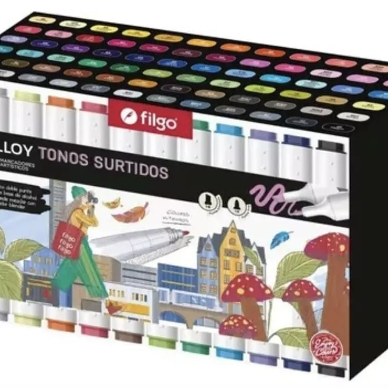 Filgo Alloy 72 tonos surtidos doble Punta 1