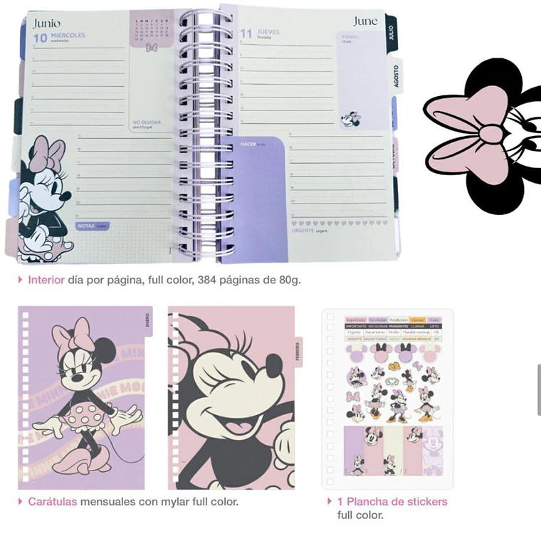 Agenda Minnie Mouse 2026  2