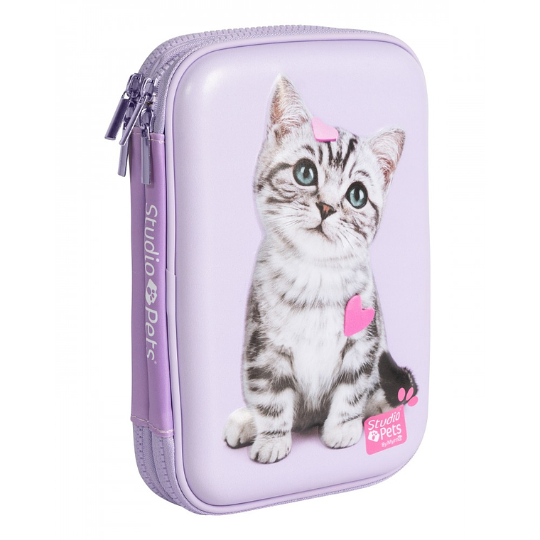 Estuche Doble Cierre Eva Studio Pets 1