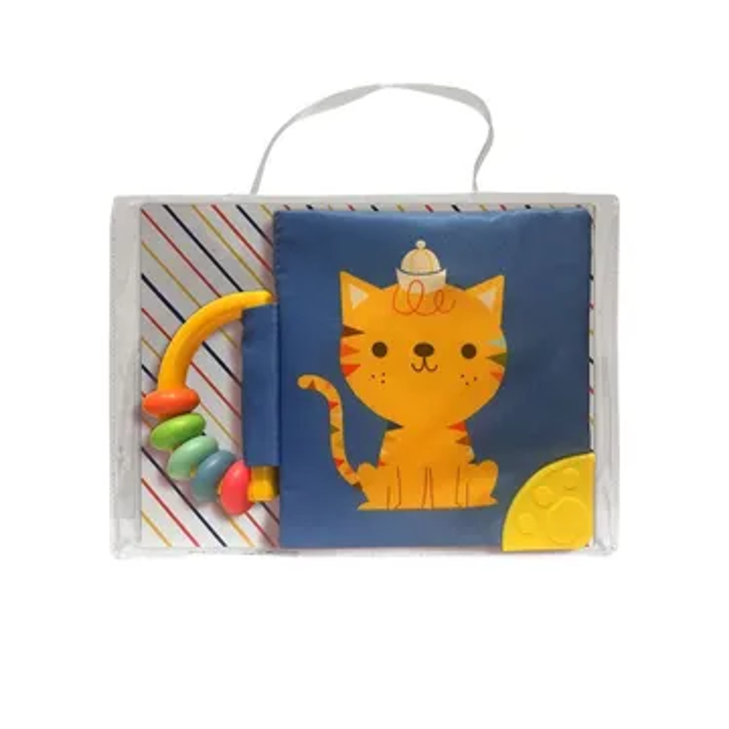 Libro Suave Con Sonajero Y Mordillo - Gato