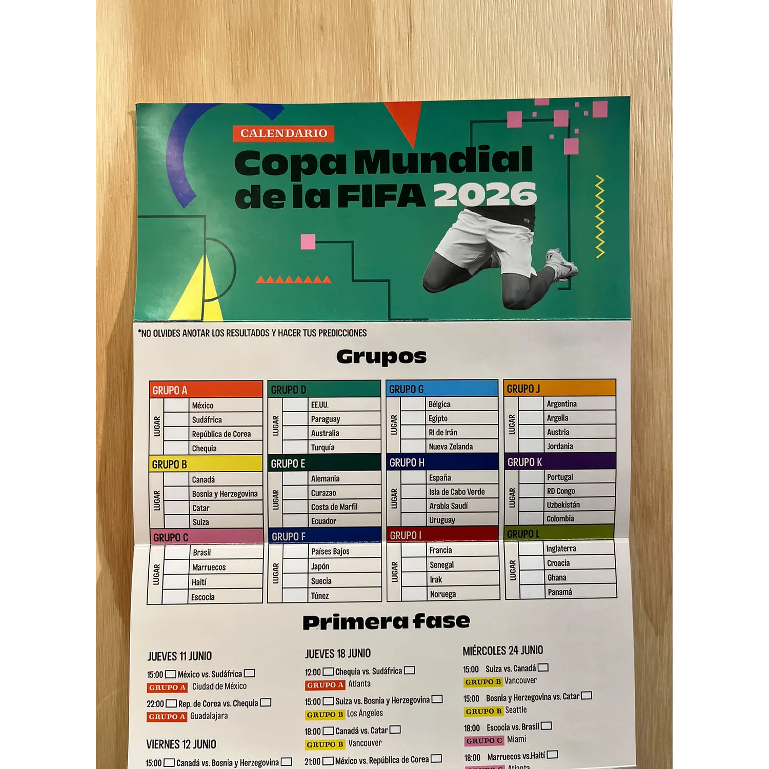 Calendario Del Mundial 2026