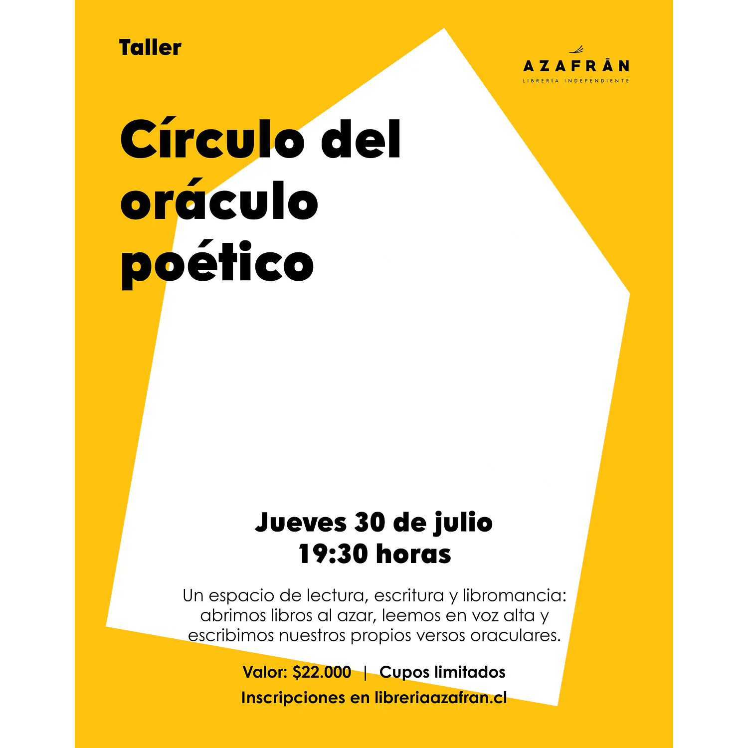 Taller: Círculo Del Oráculo Poético 