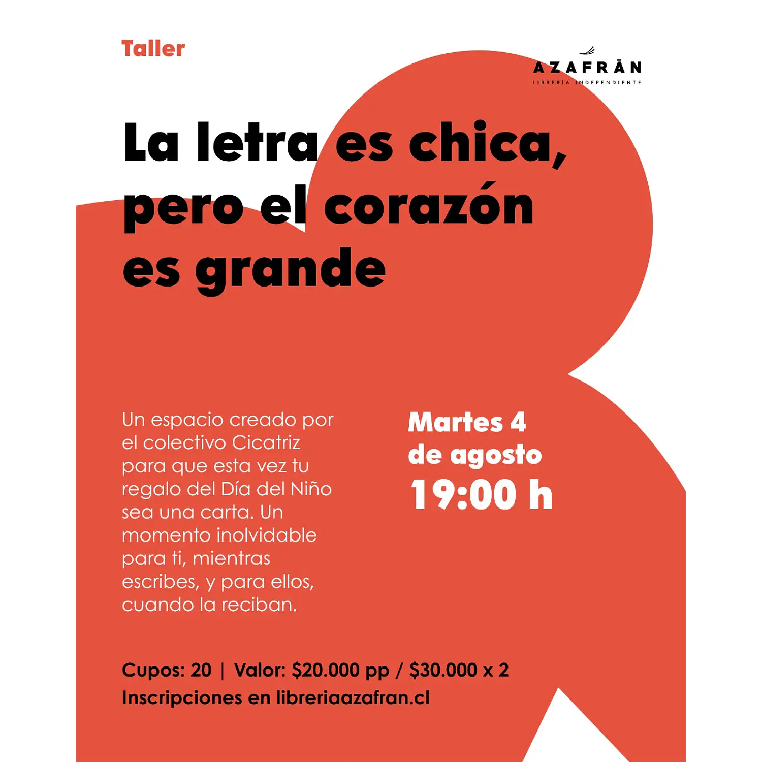 Taller De Escritura De Cartas: La Letra Es Chica, Pero El Corazón Es Grande