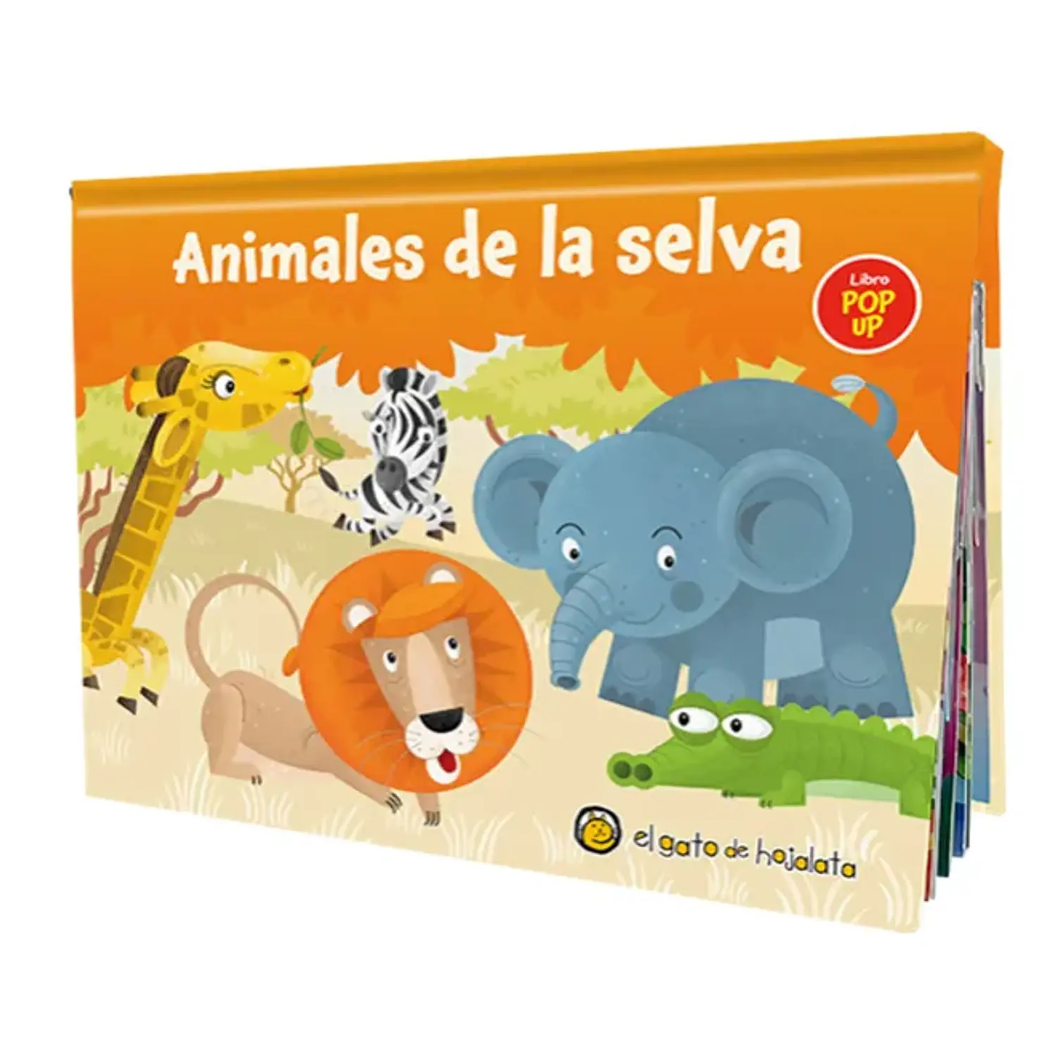 Animales De La Selva. Libro Pop Up