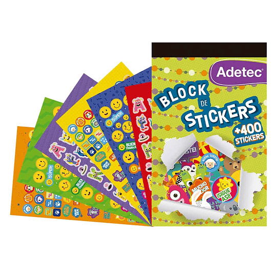 BLOCK FIGURAS ADHESIVAS MOTIVACIONAL ADETEC