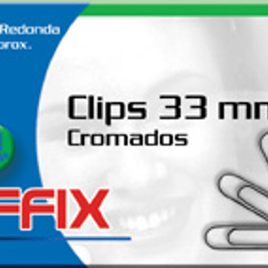 CLIPS METALICO 33mm. OFFIX 50 unid.
