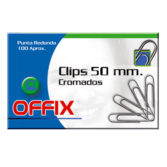 CLIPS METALICO 50mm. OFFIX 50 unid.