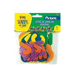 LETRAS GOMA EVA ADHESIVAS TORRE IDEAS