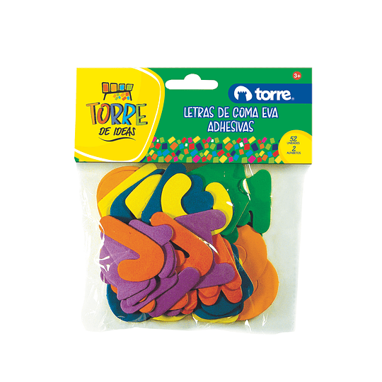 LETRAS GOMA EVA ADHESIVAS TORRE IDEAS