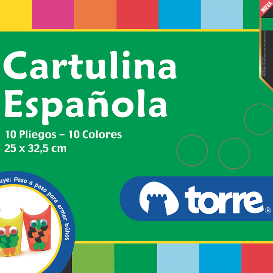 CARPETA CARTULINA ESPANOLA TORRE IMAGIA