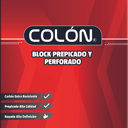 BLOCK PREPICADO OFICIO 7mm COLON