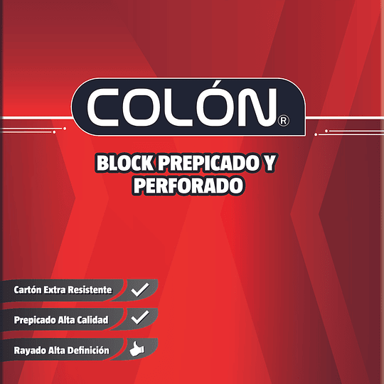 BLOCK PREPICADO OFICIO 5mm COLON